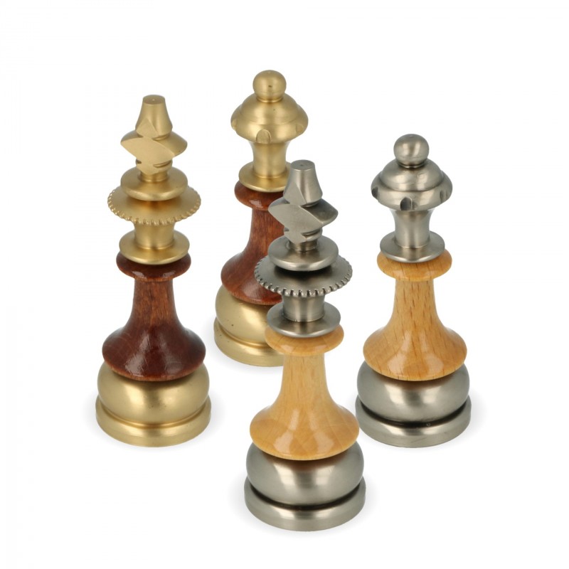 Staunton legno pezzi degli scacchi a scacchi pezzo di ricambio MAGAZZINO-legno duro-Bauer BLACK 