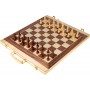 Backgammon e scacchi - valigetta con gioco del backgammon e scacchiera con gioco degli scacchi
