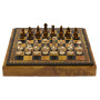 Chess Set Completo di Scacchi STAUNTON LA CLASSICA in Alabastro Dipinti a Mano e Scacchiera con Box Contenitore in Similpelle