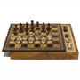 Chess Set Completo di Scacchi STAUNTON LA CLASSICA in Alabastro Dipinti a Mano e Scacchiera con Box Contenitore in Similpelle