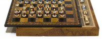 Scacchi e scacchiera completi in legno o similpelle e alabastro